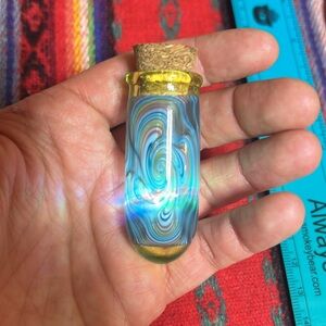 Hand Blown Borosilicate Glass Vile: Seeds, Medicine, Jewelry, Little Ditties
